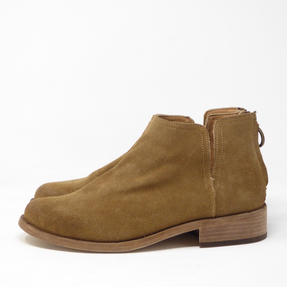 Beek Falcon Womens Ankle Boots Brown Suede Leather Back Zip Size 7.5 - Picture 5 of 10